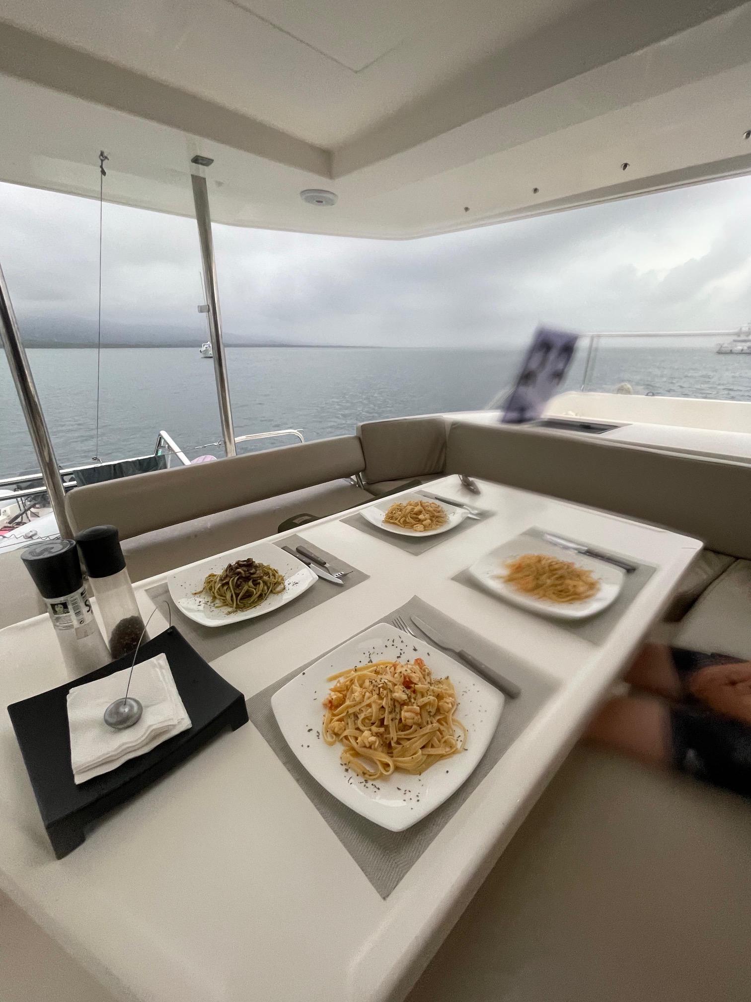 Comida a bordo